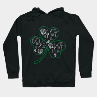 Irish Shamrock Wine Lover T-Shirt Hoodie